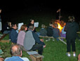 Grillen an der Feuerstelle